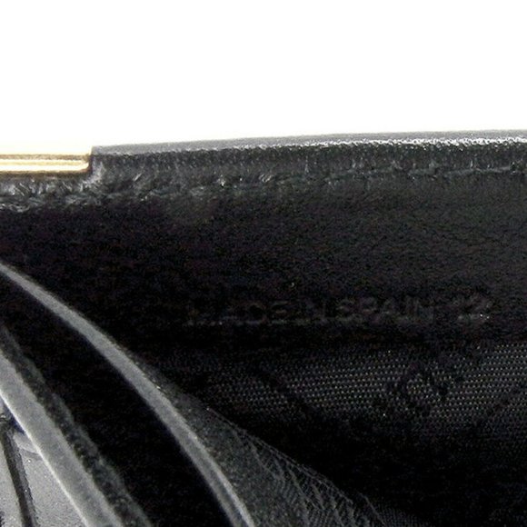 AUTH Dunhill Two Folded Wallet Logo Plate Leather - Picture 6 of 8